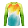 thumbnail image 5 of Hauaitttt Print Kids Rash Guard Long Sleeve Swimsuit with Gradient Color for Girls – Playful Sun Top for Outdoor Swimwear and Swim Classes Girl Tops 2t Girl Ruffle Top Girls Athletic Girls Size 16, 5 of 5