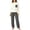 Gray, variant on Pajamas Sets for Women Soft Comfy Fluffy Pajama Fleece Pullover 2 Piece Pjs Set Warm Plush Lounge Sleepwear Gray