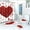 Multicolor, variant on KCEHTA 4 Pcs Valentine's Day Shower Curtain Set with Non Slip Rugs Toilet Lid Cover U Shape Bath Mat Love Heart Shower Curtain Valentines Bathroom Decor