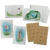 Golf Love Greeting Cards Variety Pack - 24 Note Cards with Envelopes & Kraft Sticker Seals