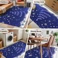 thumbnail image 5 of Rectangle Area Rugs 3 x 5 Ft, Navy Blue Christmas Non-Slip Residential Carpet, Xmas Tree Snowflake Winter Abstract Indoor Crawling Mats Runner Rugs for Living Room/Dining Room/Bedroom, 5 of 8