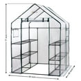 thumbnail image 5 of Machrus Ogrow Premium Greenhouse Replacement Cover for Your Outdoor Walk in Greenhouse - Clear - Fits Frame 56"L x 56"W x 77"H, 5 of 5
