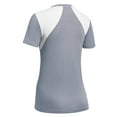 thumbnail image 2 of Expert Brand USA-Made Women's DriMax™ Athletic V Neck T-Shirt, Steel/White, XL, 2 of 3