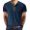 blue, variant on Men'S Henley Shirts Casual Short Sleeve Button Cotton Tee Fashion Classic Tee T-Shirt With Pocket Mens Casual Short Sleeve Henley Shirts brown XL