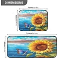 thumbnail image 3 of Sunflower Style Anti Fatigue Mats for Kitchen Floor,Set of 2 Non Skid Washable Waterproof Anti Kitchen Floor Mats for Kitchen Office Laundry Room Bathroom (19"x27"+19"x47") Home Decor, 3 of 7