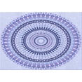 thumbnail image 1 of Ahgly Company Indoor Rectangle Patterned Medium Slate Blue Area Rugs, 7' x 9', 1 of 6