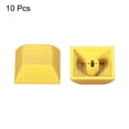 thumbnail image 3 of Unique Bargains 1U Blank Keycaps, 10 Pack Universal PBT Keyboard Replacement Accessories for MX Mechanical Keyboard, Yellow, 3 of 6
