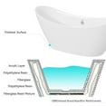 thumbnail image 7 of FerdY Boracay 67" Acrylic Freestanding Soaking Bathtub with Chrome Pop-up Drain,  White, F02503, 7 of 7