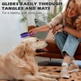 thumbnail image 4 of 2PCS Pet Grooming Tools - Double-Sided Brush for Shedding and Bathing, Suitable for Short/Long Haired Dogs Cats and Horses, Deshedding Dog Brush, Mane & Tail Combs for Horses - Pet Supplies,Purple, 4 of 8