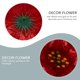 thumbnail image 4 of 7 piezas de flores de brillo navideño flores artificiales decorativas de guirnalda de Navidad, 4 of 5