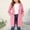 Pink, variant on Ankola Girls Solid Color Hooded Zip Up Long Coat, Casual Pocket Sweatshirt Jacket for Teen Girls 5-14 Years