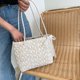 thumbnail image 3 of Bolsa Bolso de hombro de encaje tejido de paja para mujer a la moda, bolsos de playa para mujer (beige) Tmvgtek Para estrenar, 3 of 9