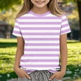 thumbnail image 2 of fatyb Girls Boys Summer Tops Short Sleeve Crew Neck Tee Tops for Kids Unisex Lightweight Casual Tshirts, 2 of 5