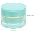 thumbnail image 2 of Raindrops 6 Pcs Pot Vide Design Rond Bleu Ciel pour Rangement de Voyage, 2 of 8