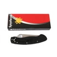 thumbnail image 2 of Spyderco Military Model Black Folding Pocket Knife Plain Blade Edge - C36GPE, 2 of 2