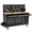 black, variant on 61" Rolling Tool Chest, 10 Drawers Garage Workbench Storage Cabinet with Power Strip, Solid Rubber Wood Top, 1675 lbs Load Mobile Workstation, Heavy Duty Rolling Tool Cabinet