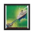 thumbnail image 3 of Gota Canal Sweden's Scenic Line, 1936. Framed Vintage Travel Poster, 3 of 11