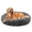 Dark Gray, variant on Katieovy Dog Bed for Large Dogs,Fluffy Calming Donut Dog Beds,28 inch Washable Plush Round Dog Mat with Non-Slip Bottom,Gray