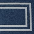 thumbnail image 5 of Washable Skid-Resistant Runner Rug, Border, Denim Twist and Light Grey, 26" x 60", 5 of 8
