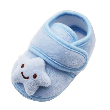 

Infant Baby Boys Girls Slipper Soft Sole Non Skid Sneaker Moccasins Toddler First Walker Crib House Shoes