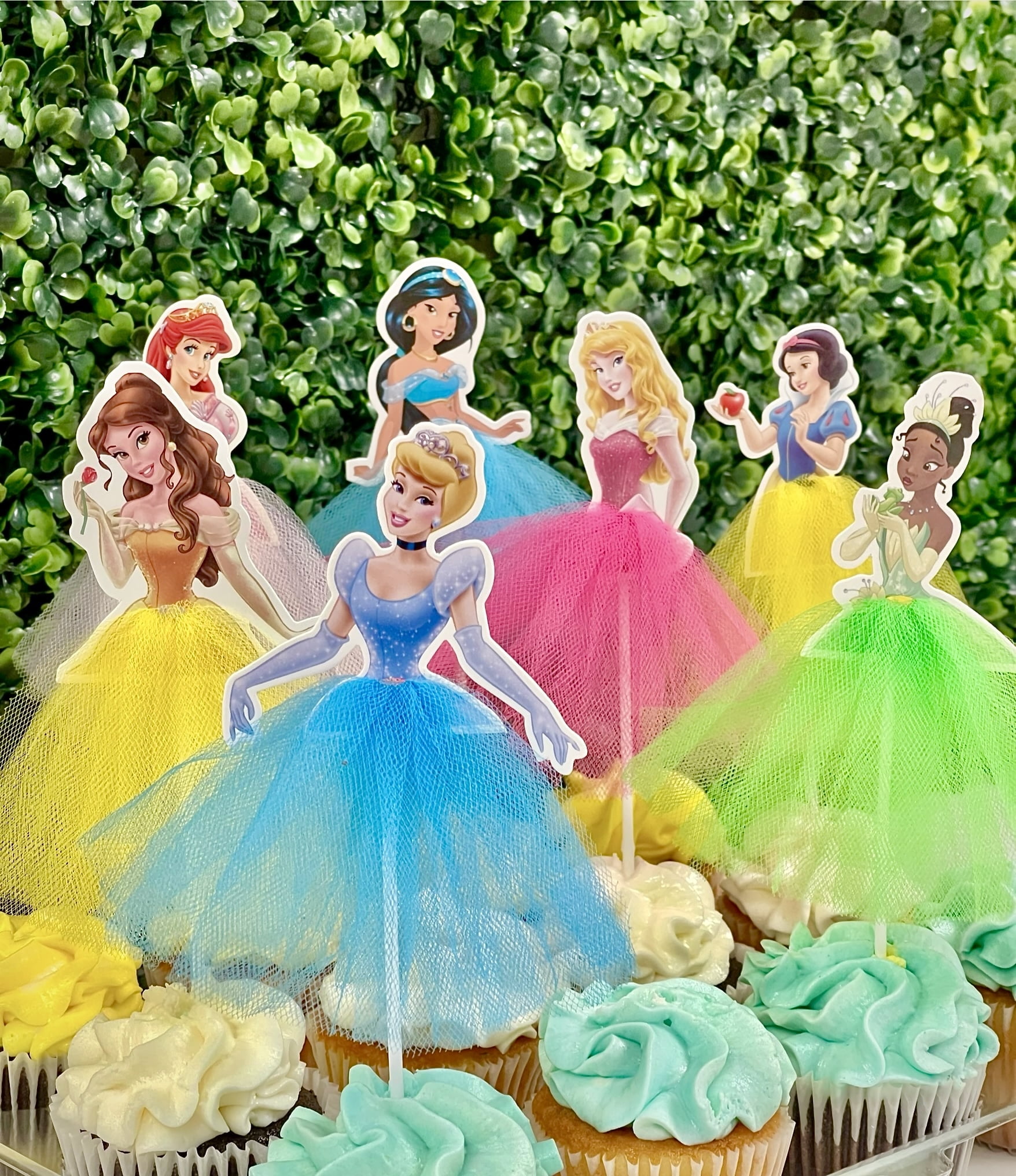 Disney Princess Edible Cake Topper Image Strips - Personalized, Kosher, Gluten Free - Walmart.com for Disney Princess Half Body Cupcake Toppers Free Printable