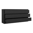 thumbnail image 3 of Topcobe Black Chest of Drawers without Handle, 9 Drawers Dresser, Dressers for Bedroom, Black, 3 of 13