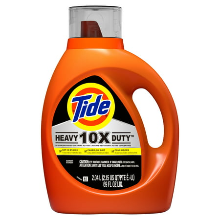 Tide 10x Heavy Duty Liquid Laundry Detergent, 69 fl oz 36 (Best Heavy Duty Laundry Detergent)