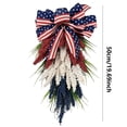 thumbnail image 3 of Couronne de la Fête de l'Indépendance, Épis de Blé Rouges Blancs Bleus pour Porte pour le 4 Juillet, Décoration Patriotique pour Porche avant pour la Journée Commémorative des Anciens Combattants, Décoration Suspendue de Vacances avec Drapeau Américain et Cadeau pour Maison de Ferme, 3 of 6