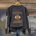thumbnail image 2 of Women Game Day Sweatshirts Novelty Football Printed Long Sleeve Crew Neck Tops 2025 Fall Fashion Casual Classic Fit Blouses, 2 of 4