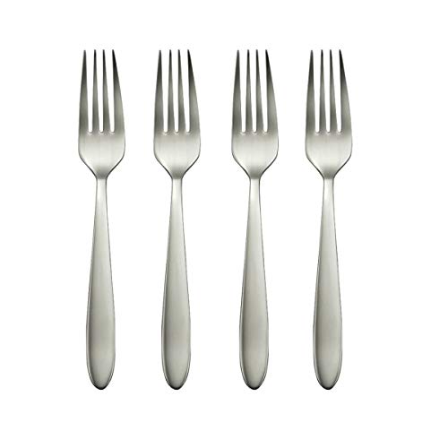 Oneida Mooncrest Dinner Forks, Set of 4 B336004A, Silver, Set of 4, Dinner Forks