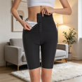 thumbnail image 2 of xfsWaSs Women's Yoga Shorts Shapewear Tummy Control Shorts for Women High Waisted Body Shaper Shorts Breathable Slim Fit Workout Shorts, 2 of 4