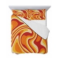 thumbnail image 7 of Orange Yellow Twin Size Down Alternative Comforter, Lightweight Comforter Quilt Bedding Set with Pillow Shams Modern Ombre Abstract Aesthetic Art All Seasons Bed Comforter Duvet Insert 68"x86", 7 of 7