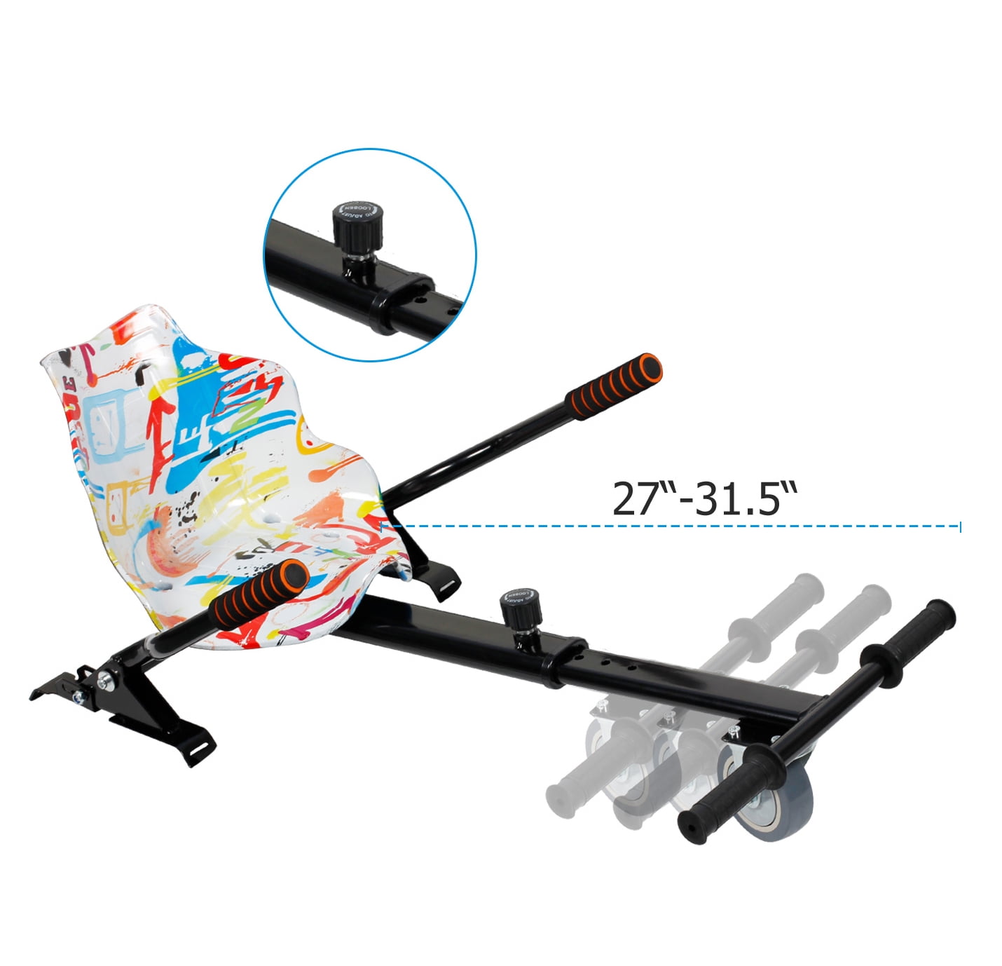 Adjustable Hoverboard go kart Conversion Kit Hoverboard Seat attachment