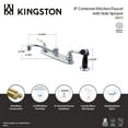 thumbnail image 4 of Kingston KB272 Magellan Two-Handle 4-Hole 8" Centerset Kitchen Faucet with Side Sprayer in Polished Chrome, 4 of 4