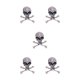 thumbnail image 1 of Sonducket Broche de calavera de estilo Punk, broches Retro de tibias cruzadas para mujer, joyería de plata para el Día de San Valentín, Pascua y Acción Type2 NO2 Sonducket CBP164458, 1 of 4