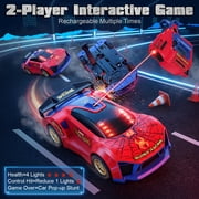 Huge Wave Spider RC Cars for Boys, 4WD Interactive Battle Drift RC Car Toys, Chase & Shooting Game with Infrared, Christmas Birthday Gift for Kids 4-8 Years