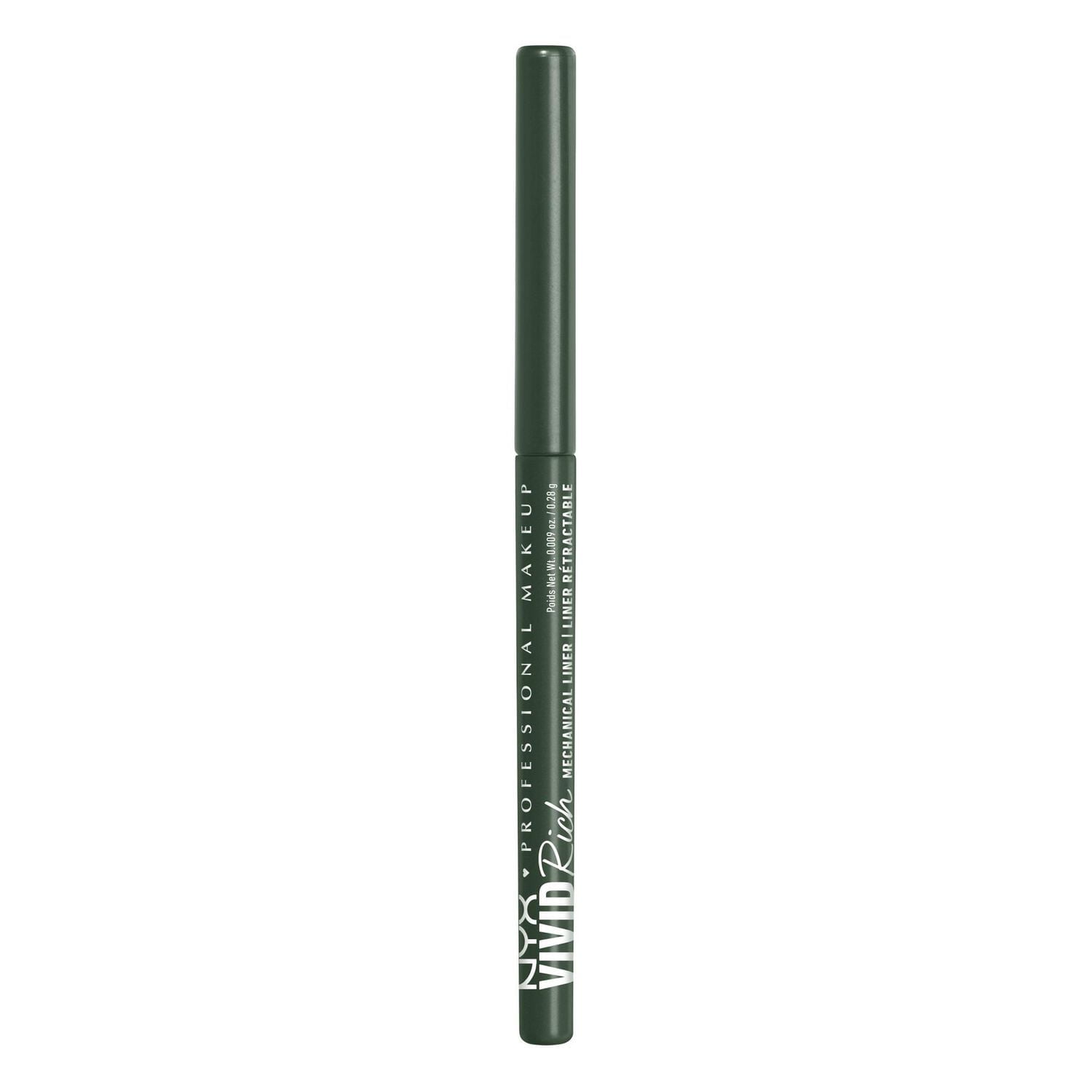 NYX PROFESSIONAL MAKEUP, Liner rétractable Vivid Rich, Crayon pour les yeux, Nuances riches, Formule végane