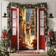 thumbnail image 4 of Decoraciones de Navidad Interior 35 X 71 Pulgadas Marco de Puerta de Navidad - Patrón de Santa Claus - Decoración de Puerta de Navidad - Decoración de Fiesta Del Festival, 4 of 6