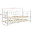 thumbnail image 4 of HMD Aine Twin Metal Daybed with Trundle, White, 4 of 5
