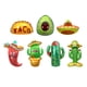 thumbnail image 1 of Set de globos Mexican Fiesta, 7 unidades, con cactus, aguacate y taco, 1 of 2