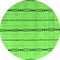 thumbnail image 1 of Ahgly Company Indoor Round Abstract Green Modern Area Rugs, 3' Round, 1 of 4