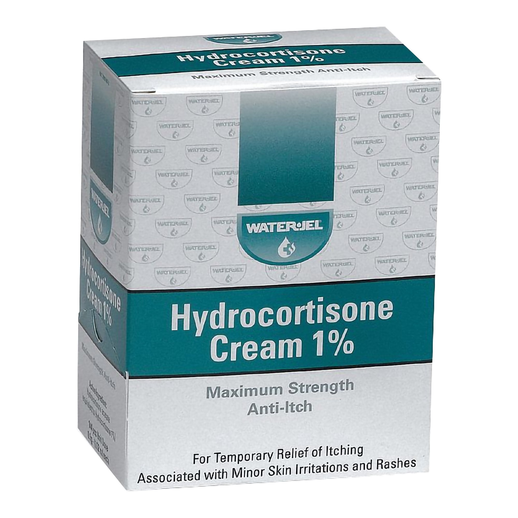 Water-Jel 1% Hydrocortisone Cream Itch Relief 0.9 Gram Individual Packet 25 Ct