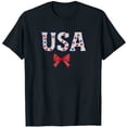 thumbnail image 5 of Levmjia Womens Top T-Shirt Short Sleeve Round Neck Printed Casual Pullover Fashion Comfortable Independence Day Tee Vacation Party Daily Wear, 5 of 5