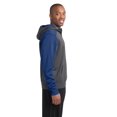 thumbnail image 3 of Sport Tek Adult Male Men Heather Long Sleeves Sweatshirt Grph Hea/TrRoy Large, 3 of 6