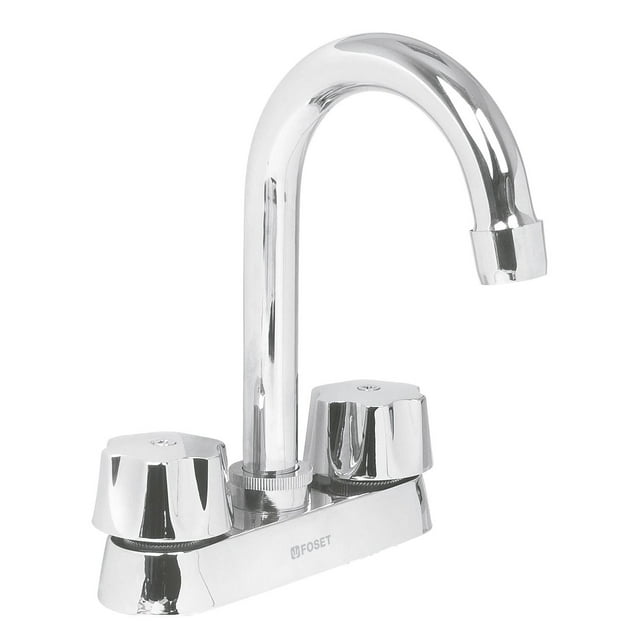Mezcladora para lavabo, cuello bar, compresión, Basic Foset M-060-C