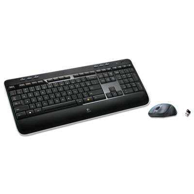 Logitech MK520 Wireless Keyboard + Mouse Combo, GHz Frequency/30 ft Wireless Black - Walmart.com