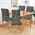 thumbnail image 2 of Yayeee 4 Pack Dining Chair Covers Stretch Parson Chairs Slipcovers Seat Protector, Green Christmas, 2 of 6