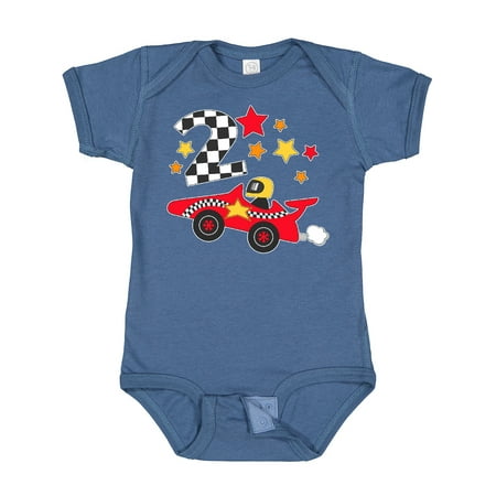 

Inktastic Happy 2nd Birthday Red Racing Car Gift Baby Boy or Baby Girl Bodysuit