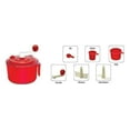 thumbnail image 4 of Glitva Enterprise Plastic 3 in 1 Chop & Churn Manual Automatic Atta Roti Dough Maker with Measuring Cups for Home and Kitchen- MULTICOLOUR, 4 of 4