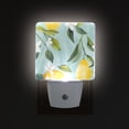 thumbnail image 3 of Lemons Leaves White Florals Watercolor LED Night Light with Smart Sensor Plug Into Wall Dusk to Dawn 2 packs, 3 of 7